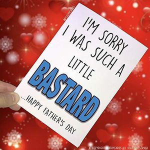 Grappige Vaders Dag Kaart Grappige Papa Kaart Grappige Kaart Voor Vaders Dag Papa Kaart Sorry Ik Was Een Kleine B, Nieuwigheid, Banter Joke Leuke Kaarten PC130