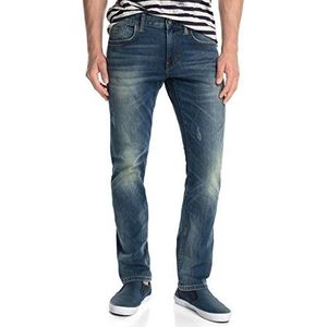 ESPRIT Heren Slim Jeans 5 Pocket in Used Look