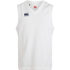 Canterbury Mouwloos Cricket Overshirt Overshirt voor heren, crème, XL