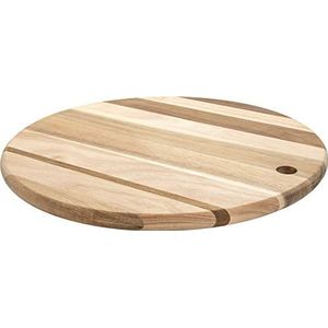 Rockingham Forest Ronde Gestreepte Multi-Houten Snijplank, 35cm Diameter x 2cm Dikte