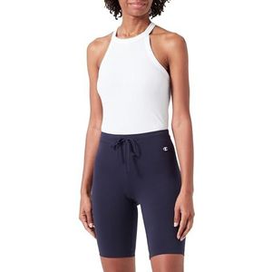 Champion Legacy Icons W - Tight Cotton Lycra Shorts, Marineblauw, S Dames SS24, Navy Blauw, S