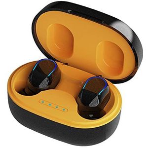 Bluetooth in-ear hoofdtelefoon, draadloze in-ear hoofdtelefoon, bluetooth met microfoon, 25 uur, hifi-stereo, toetsbediening voor werk en reizen