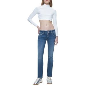 LTB Jeans Molly 200 damesjeans in blauw, Low Rise gemaakt van katoenmix, maat 24, 30, blauw, 24W / 30L