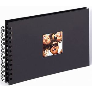 walther design fotoalbum zwart 23 x 17 cm spiraalalbum met omslaguitsparing, Fun SA-109-B