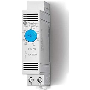 Finder 7T8100002303PAS kastthermostaat 1 sluiter, 10 A, met instelbereik