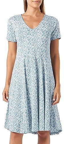 Kaffe - Jurk 'Molly' - Lichtblauw/Wit - Blousejurken