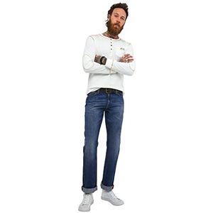 Joe Browns Mannen duurzame en stijlvolle Straight Fit Jeans broek, Mid Blue, 32R, Mid Blauw, 32W / 32L