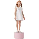 Petit Bateau - Korte Mouwen - Kinderjurk - Marineblauw - 97% Katoen, Peter Pan Kraag