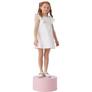 Petit Bateau - Korte Mouwen - Kinderjurk - Marineblauw - 97% Katoen, Peter Pan Kraag