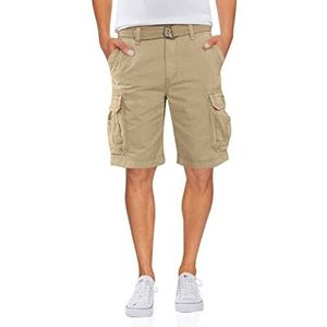 UNIONBAY Men's Survivor Belted Cargo Short, Desert, 44