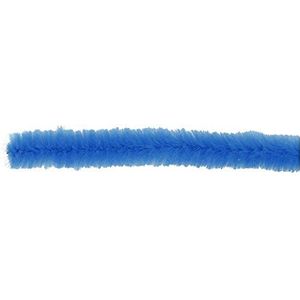 Chenille-garen, dikte 15 mm, L: 30 cm, donkerblauw, 15 stuks