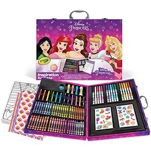 Crayola Inspiratie Disney Princess Kleurkoffer, Kleurkoffer met 115 Onderdelen, Geschikt Voor Kinderen Van 5-7 Jaar