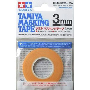 TAMIYA TAM87208 87208 Masking Tape 3 mm/18 m, modelbouw, accessoires