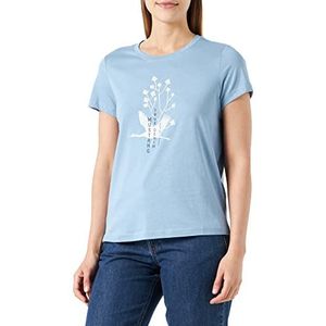 MUSTANG Dames Style Alina C Print T-Shirt, Vervagen Denim 5124, L