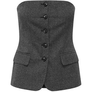 Onlmarnie S/L But Tube Top TLR, dark grey melange, 38