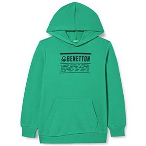 United Colors of Benetton Hoodie met lange mouwen voor jongens, benetton 108 groen, 160 cm