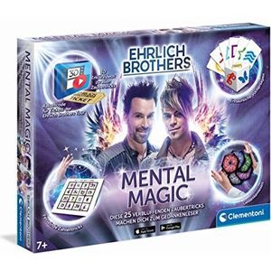 Clementoni 59182 Ehrlich Brothers Mental Magic, toverkoffer voor kinderen vanaf 7 jaar, magische handleiding voor verbluffende tovertrucs, incl. 3D verklarende video's, ideaal als geschenk