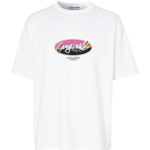 JACK & JONES T-shirt voor heren, wit (bright white), S