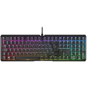 CHERRY XTRFY MX 3.1, Mechanisch Gaming-Toetsenbord, UK Indeling (QWERTY), RGB-Verlichting, Aluminium Behuizing, USB-A-Aansluiting, MX2A BROWN Switches, Zwart