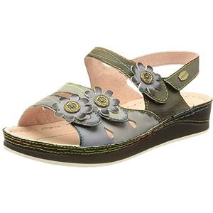 LAURA VITA Brcuelo 201 Sandaal voor dames, rood, 37 EU