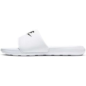 Nike Victori One Slide Sneakers voor heren, wit, zwart, wit, 50.5 EU