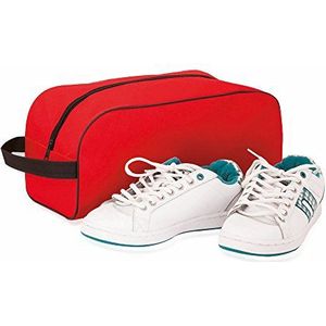 eBuyGB Unisex sport voetbalschoenen/wandelschoenentas, opberghouder voor schoeisel, rood