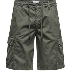 Cargobroek - Loc - Effen - Regular Fit - Knielengte