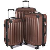 HAUPTSTADTKOFFER - Alex - handbagage harde schalen, bruin, Koffer-Set, kofferset