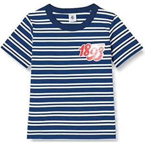 Petit Bateau T-shirt voor jongens, Middeleeuws/Marshmallow, 3 Jaren