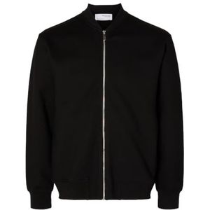 SELETED HOMME Slhmack Sweat Bomber Ls Noos sweatjack voor heren, zwart, L