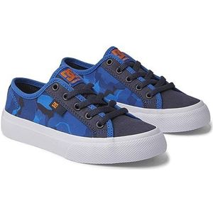 DC Shoes Manual Sneakers voor jongens, Shady Blue Orange, 35 EU