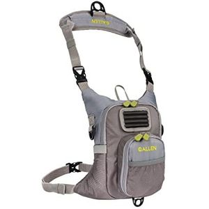 Allen Company Fall River Viskist Pack, geschikt voor maximaal 2 tackle/fly boxes, 152 CU in/2,5 L, grijs/limoen, 63446372