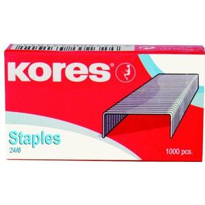 Kores KS1 nietjes 24/6, gegalvaniseerd staal (pak van 10 dozen x 1000 stuks)