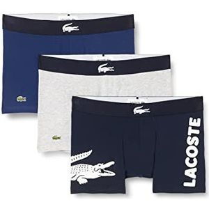 Lacoste boxershorts heren 5H1803 , Marine/Blanc-argent Chine , XL