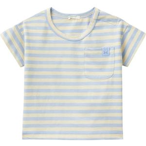 United Colors of Benetton T-shirt voor jongens, Blauw, 62 cm