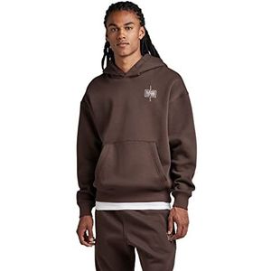 G-STAR RAW Heren Unisex Core Loose Sweater Hooded Sweatshirt, Bruin (Coffee Bean C235-D311), M, bruin (koffiebeer C235-d311), M