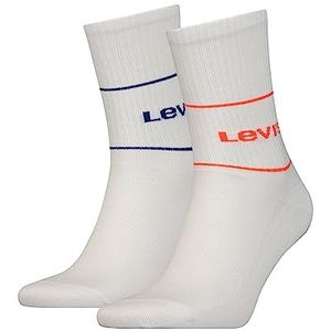 Levi's Uniseks korte sokken (verpakking van 2 stuks), Red Blue Combo, 43-46 EU