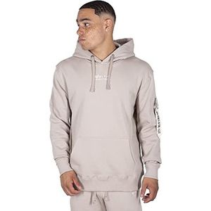 Alpha Industries Organics EMB Hoody Heren Sweat met capuchon Organic Beige