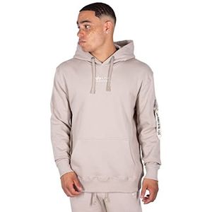 Alpha Industries Organics EMB Hoody Heren Sweat met capuchon Organic Beige