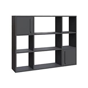 Decorotika Randall Plank, boekenkast, staand rek, opbergrek, kantoorrek