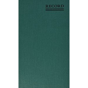 NATIONAL Emerald Series Record Book, Green Canvas Cover, 500 Pages, 12.125"" x 7.5"" (56151)