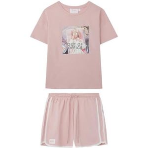 women'secret Korte pyjama, 100% katoen, Barbie, roze, Roze, XL