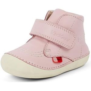Kickers Unisex Baby Softer Hi Boots | Zachte zool | Gemakkelijk te bevestigen | Comfortabel | Gewatteerd, Lichtroze, 1 UK Child