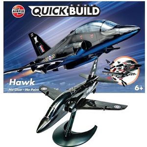 Airfix QUICKBUILD BAE Hawk vliegtuigmodelbouwset - bouwspeelgoed voor jongens van 6+ jaar - vliegtuigstarterset voor kinderen - eenvoudig te bouwen model zonder lijm - bouwset vliegtuigmodelbouwset