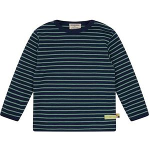 loud + proud Shirt met strepen, van biologisch katoen, GOTS-gecertificeerd, ultra marine, 62-68