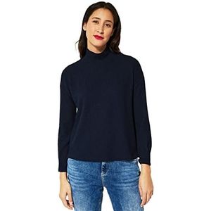Street One Damesshirt met lange mouwen, blauw (deep blue), 46