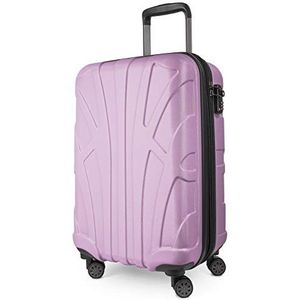 Suitline - cabinekoffer, cabinebagage koffer met laptoptas en uitbreiding, business trolley, TSA, 55 cm, ca. 38 liter, 100% ABS mat lichtpaars