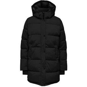 ONLY ONLANN Premium Puffer Coat MID-Long OTW jas, zwart, M, zwart, M