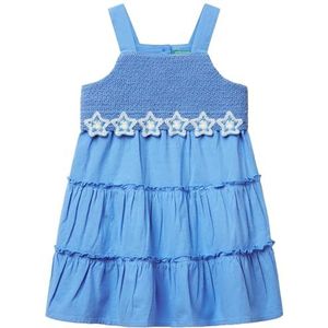 United Colors of Benetton Jurk voor meisjes en meisjes, Blauw, 12 Maanden