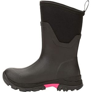 Muck Boots Arctic Ice Mid Agat Wellingtons voor dames, Zwart Hot Roze, 41 EU